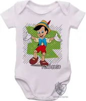 Body Bebê Infantil Pinóquio menino madeira - Foto 2
