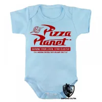 Body Bebê Infantil Pizza Planet Toy Story - Foto 3