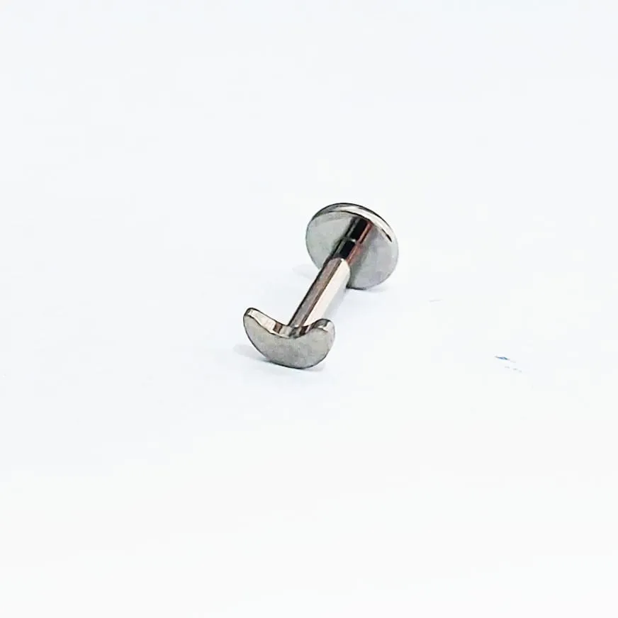Labret em Titânio 1.2mm MINI LUA Rosca Interna  TIT17 Imagem