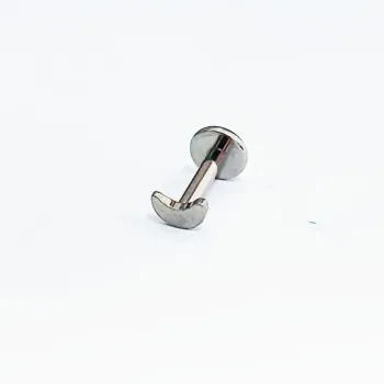 Labret em Titânio 1.2mm MINI LUA Rosca Interna  TIT17