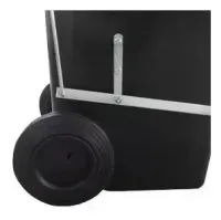 Carro Coletor 120 Litros  Preto com Pedal - Foto 3
