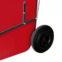 Carro Coletor 120 Litros  Vermelho com Pedal - Foto 5