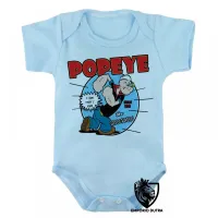 Body Bebê Infantil Popeye marinheiro desenho antigo bom - Foto 3