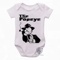 Body Bebê Infantil Popeye poderoso chefão the godfather - Foto 2