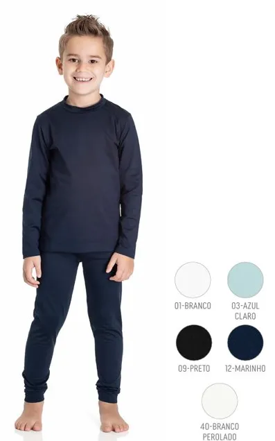Camiseta Térmica Básica - manga longa - cor Branco Imagem