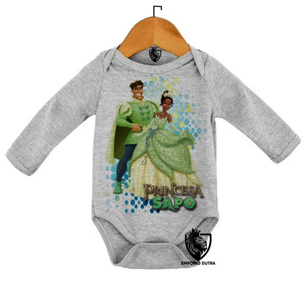 Body Bebê Infantil Princesa e o Sapo Principe