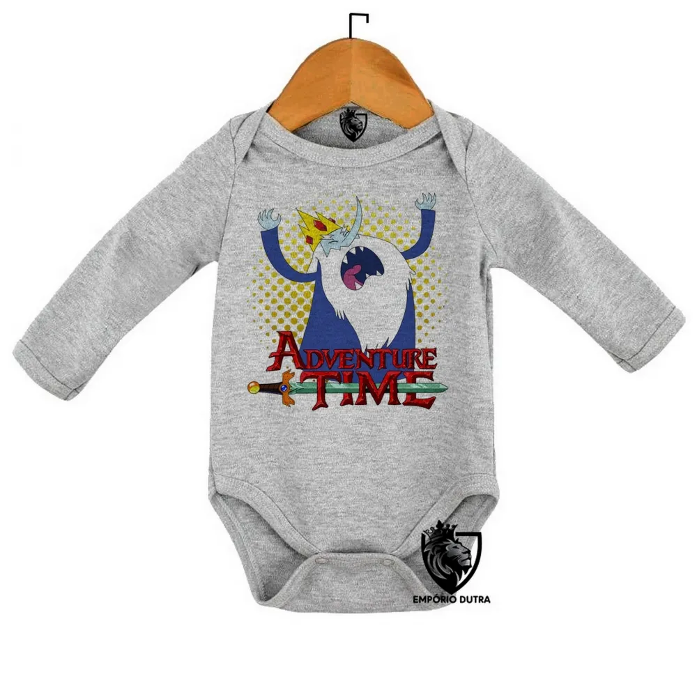 Body Bebê Infantil Rei Gelado Hora da Aventura