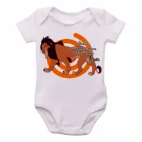 Body Bebê Infantil Rei Leão Lion Scar minhas costas doem - Foto 2