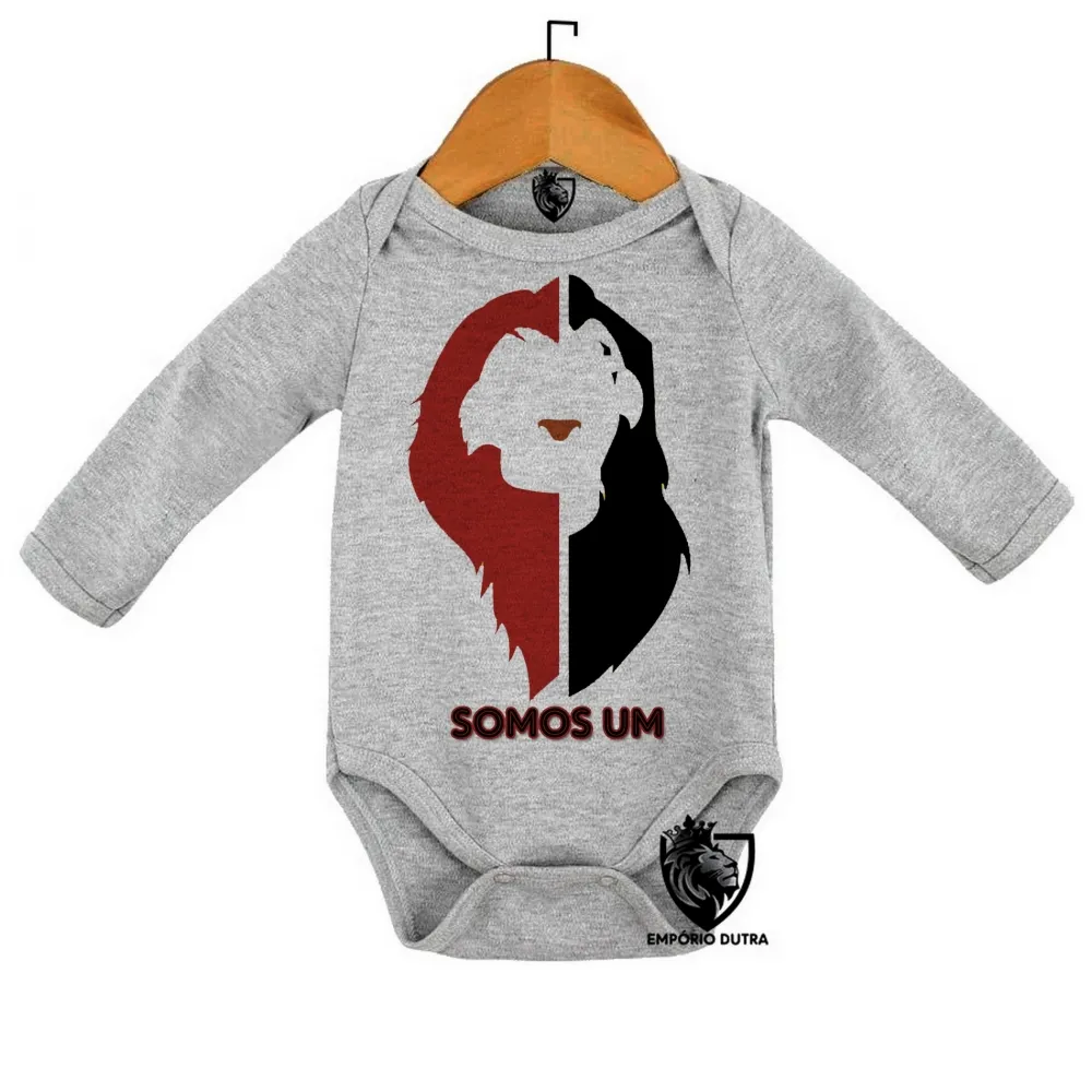 Body Bebê Infantil Rei Leão Mufasa Simba Somos um Imagem