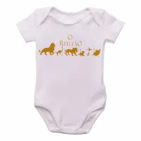 Body Bebê Infantil Rei Leão Mufasa Simba timão pumba - Foto 2