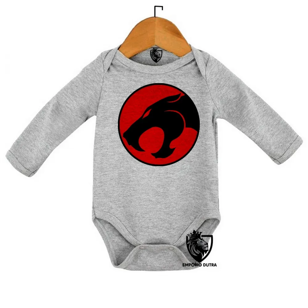 Body Bebê Infantil Símbolo Thundercats lion leão tigre Imagem