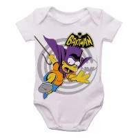 Body Bebê Infantil simpsons bartman bart batman morcego - Foto 2