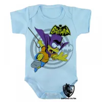 Body Bebê Infantil simpsons bartman bart batman morcego - Foto 3