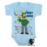 Body Bebê Infantil simpsons flanders iddily diddly - Foto 2