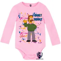 Body Bebê Infantil simpsons flanders iddily diddly - Foto 4