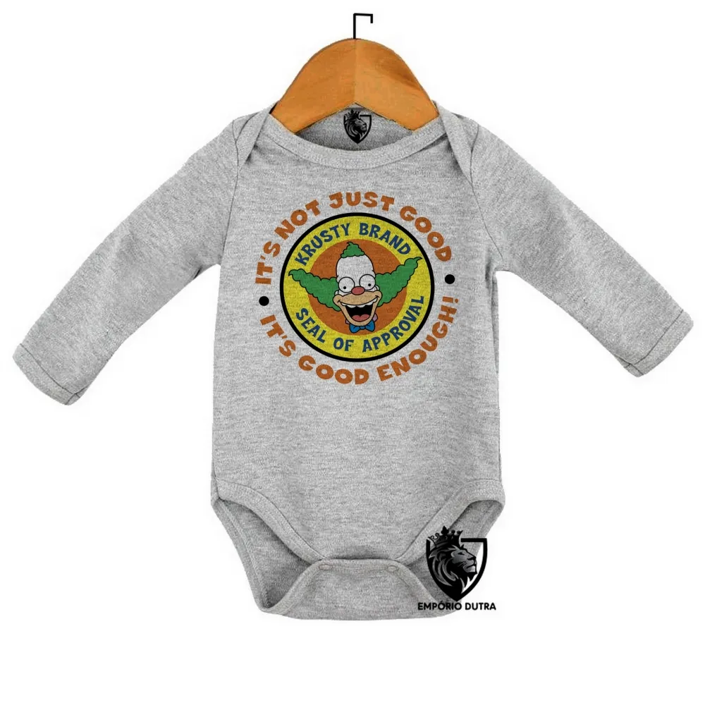 Body Bebê Infantil Simpsons Krust palhaço série Imagem