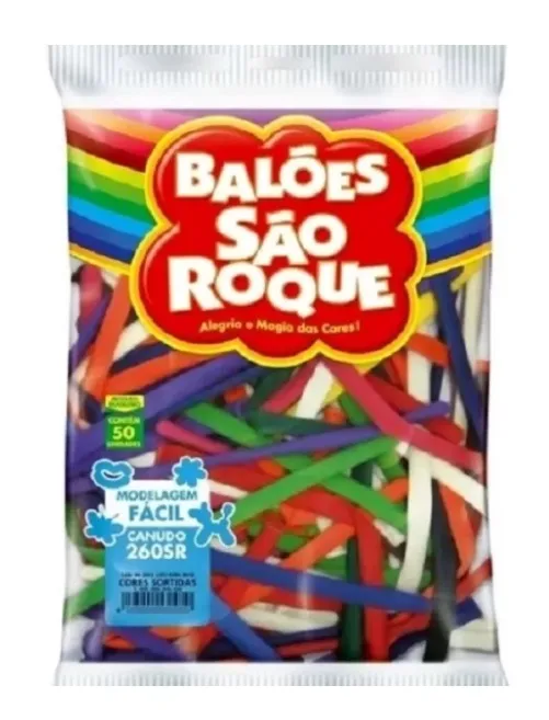 Bexiga Látex Canudo Sortida São Roque C/50