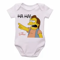 Body Bebê Infantil Simpsons Nelson bart lisa amigos - Foto 2