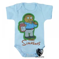 Body Bebê Infantil simpsons ralph colega bart lisa homer - Foto 3