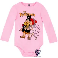 Body Bebê Infantil The flinstones casamento fred vilma - Foto 4