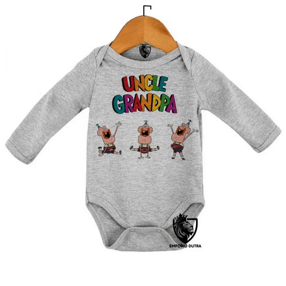 Body Bebê Infantil titio avo desenho cartoon Imagem