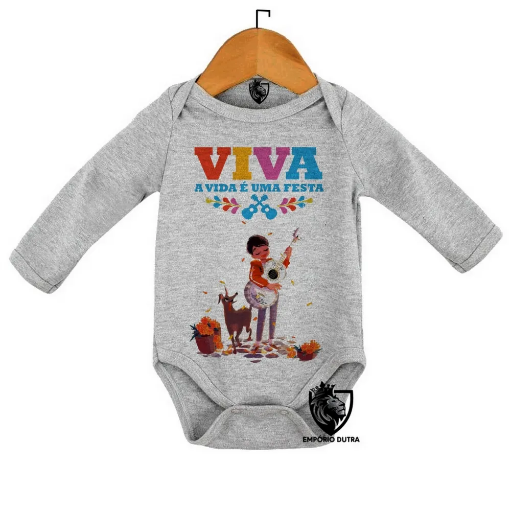 Body Bebê Infantil Vida é uma festa cachorro