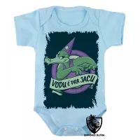 Body Bebê Infantil Zé Jacaré Vodu é pra Jacu Pica Pau - Foto 3