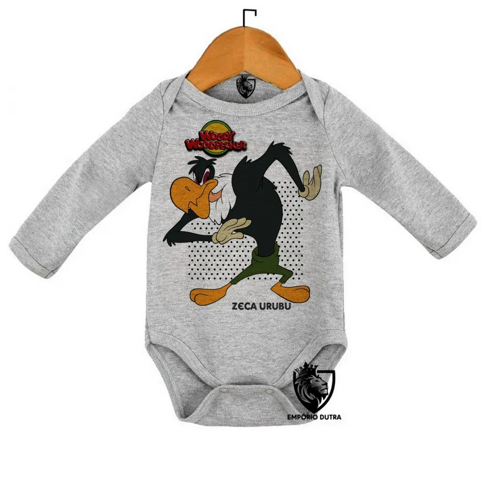 Body Bebê Infantil Zeca Urubu Pica Pau