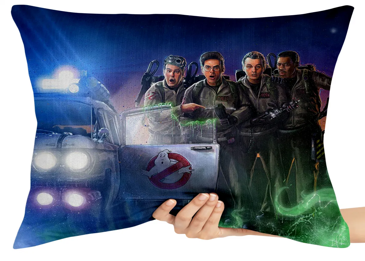 Capa de Almofada ou Travesseiro Caça Fantasmas meleca
