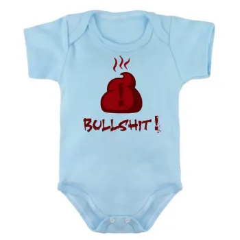 Body Bebê Infantil Bullshit deu merda caca coco - Foto 2