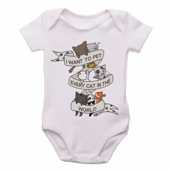 Body Bebê Infantil Cat pet world gato gatinho felino - Foto 2