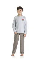 Pijama Baseball - Brilha no Escuro - Azul - Soft
