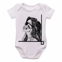 Body Bebê Infantil caveira tapa olho mexicana - Foto 2