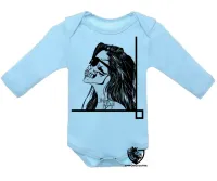 Body Bebê Infantil caveira tapa olho mexicana - Foto 3