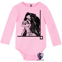 Body Bebê Infantil caveira tapa olho mexicana - Foto 4