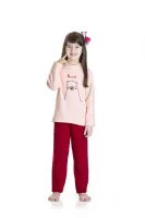 Pijama Ursinho - Brilha no Escuro - Rosa - Soft