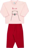 Pijama Ursinho - Brilha no Escuro - Rosa - Soft - Foto 2