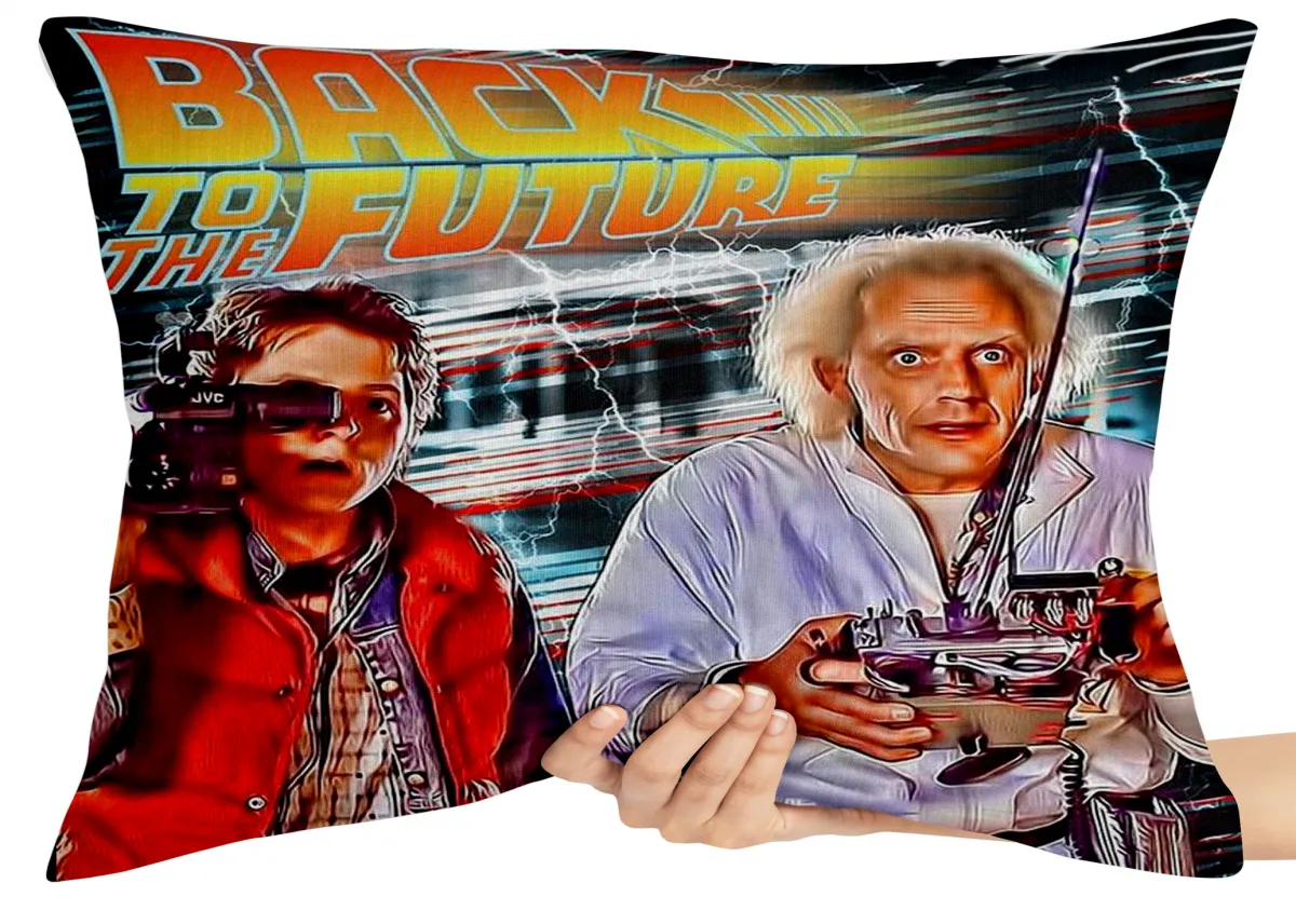 Capa de Almofada ou Travesseiro De volta para o futuro filmagem