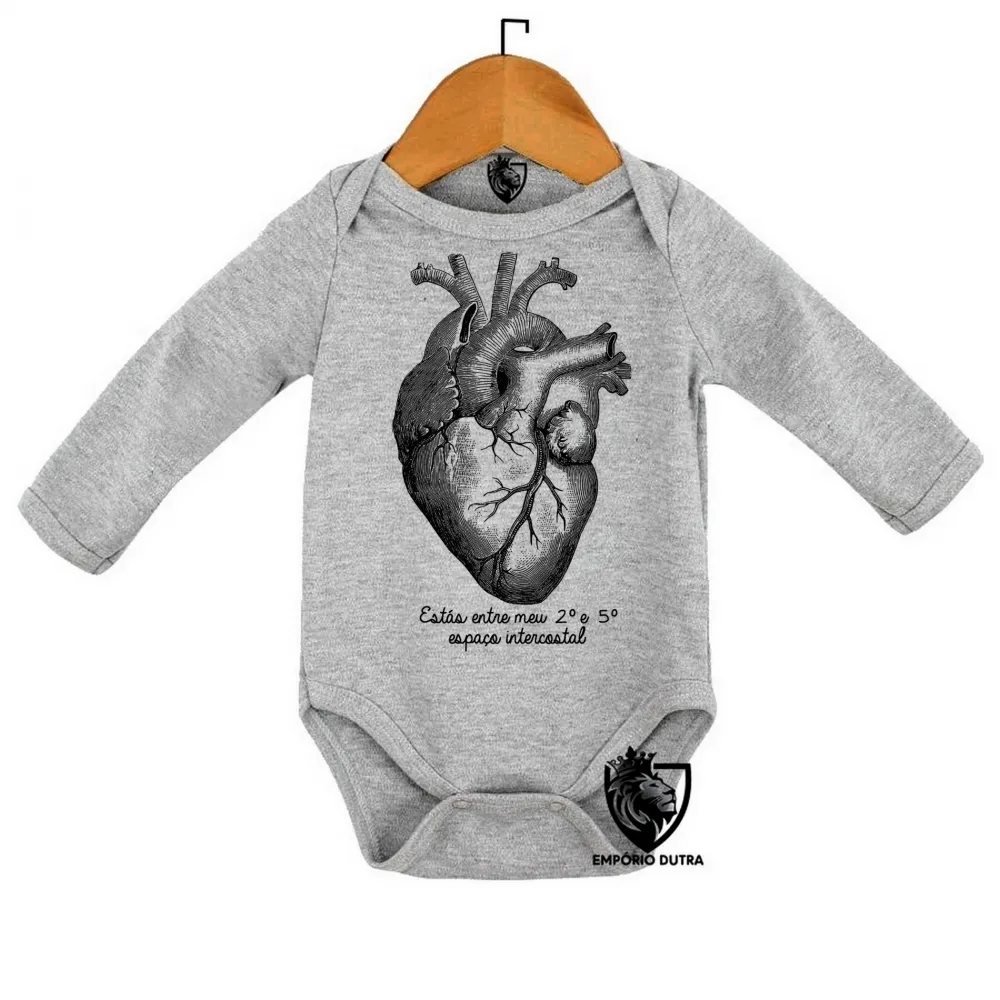 Body Bebê Infantil coração intercostal enfermagem medicina