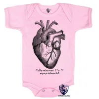 Body Bebê Infantil coração intercostal enfermagem medicina - Foto 2