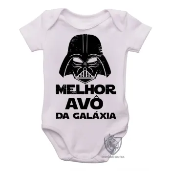 Body Bebê Infantil darth vader melhor avô vovô galaxia star wars - Foto 2