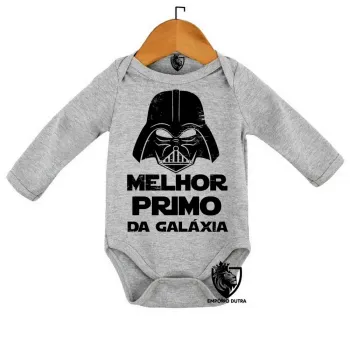 Body Bebê Infantil darth vader melhor primo galaxia star wars