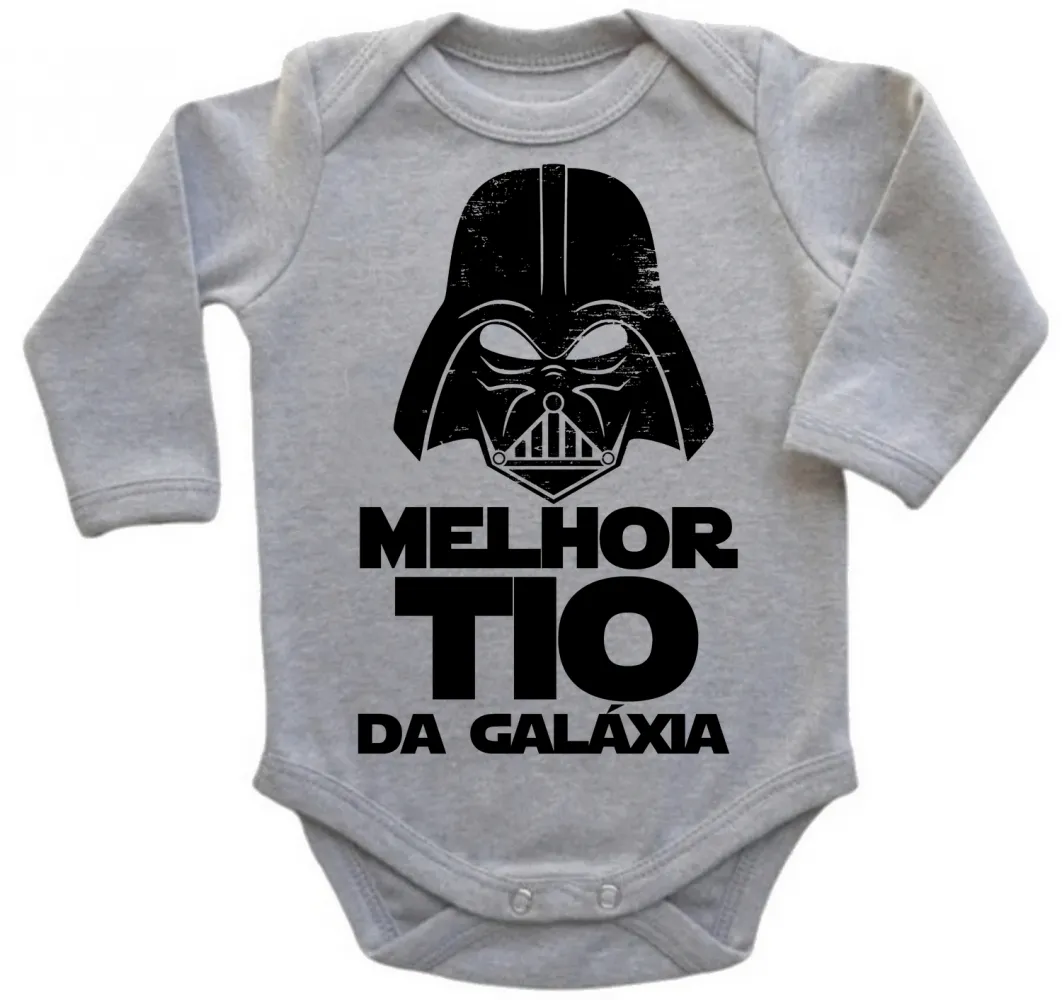 Body Bebê Infantil darth vader melhor tio galaxia star wars Imagem
