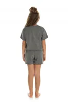 Pijama Cropped - Cinza - Verão - Foto 2