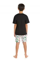 Pijama Minecraft - Brilha no Escuro - Preto - Verão - Foto 2