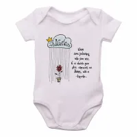 Body Bebê Infantil Eleve suas palavras não sua voz - Foto 2