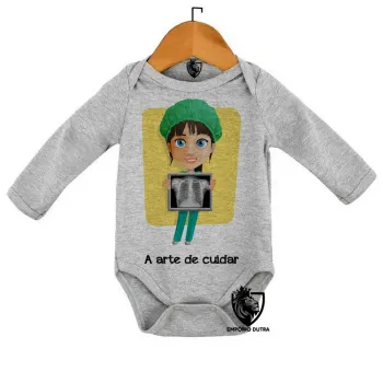 Body Bebê Infantil Enfermagem arte cuidar