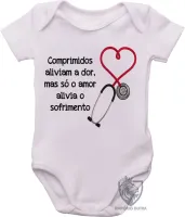 Body Bebê Infantil Enfermagem comprimidos - Foto 2