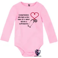 Body Bebê Infantil Enfermagem comprimidos - Foto 4