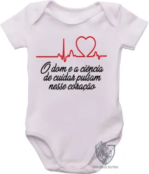 Body Bebê Infantil Enfermagem dom ciência - Foto 2